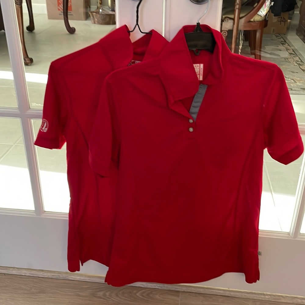 Oobe Chickfila Polo in Red. I have two available price 1 $27 or 2 $39